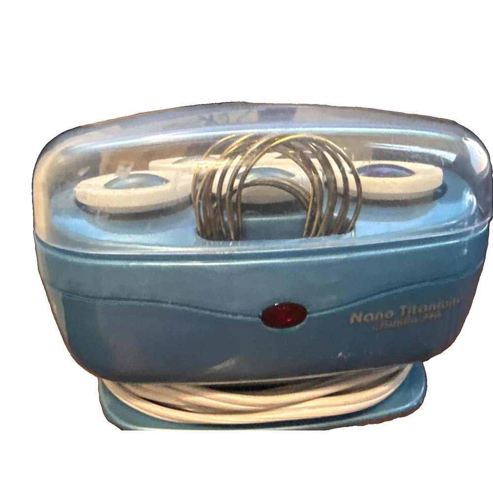 Babyliss Pro Nano Titanium Blue Fast Styling 5 Roller Compact Travel Curlers